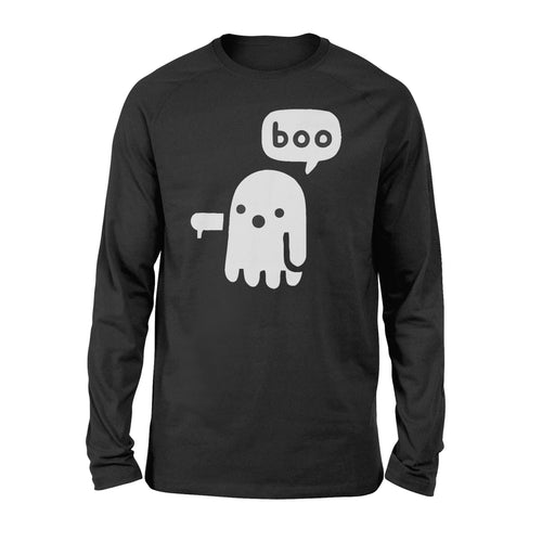 Halloween Boo Ghost T-Shirt Disapproving Ghost - Standard Long Sleeve